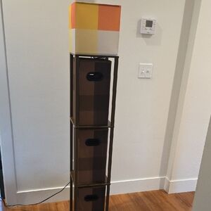 Minecraft 5' Brown Storage Tower And Lamp